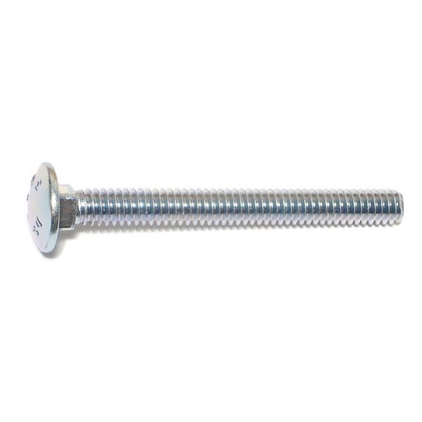 Midwest Fastener 1/4"-20 x 2-1/2" Zinc Plated Grade 2 / A307 Steel Coarse Thread Carriage Bolts 100PK 01057